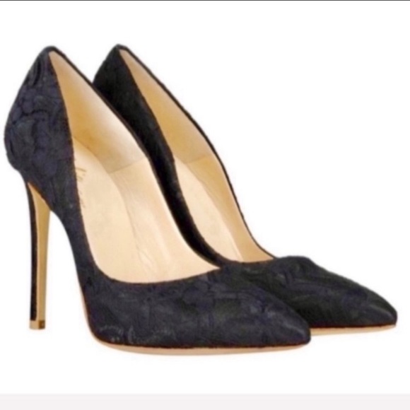 Very Feminine Lace & Leather Heels. NEW! - Picture 13 of 16